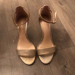 Champagne prom shoes